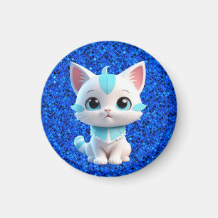 Cute Kitten Cartoon 3D Design-38063 Magnet