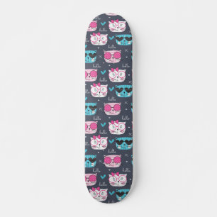 cute kitten,cat,heads,trendy,hipster,fun,happy,des skateboard