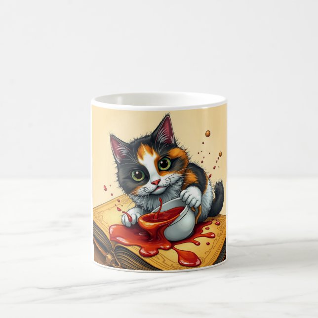 Cute kitten cat mug (Center)