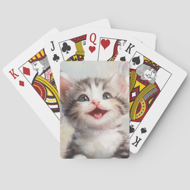 Cute Kitten Cat Playing Cards for POKER Etc. (Back)