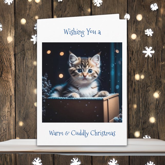 Cute Kitten Christmas Card (Creator Uploaded)