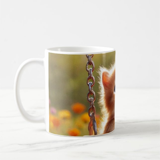 Cute Kitten Coffee Mug (Left)