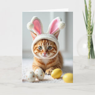 Cute Kitten Costume Portrait Card