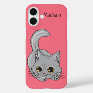 Cute Kitten custom name & colour phone cases