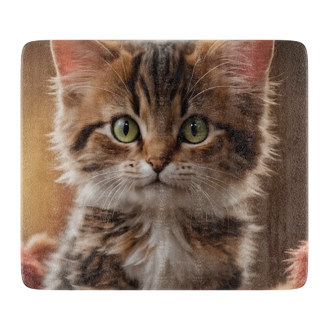 Cute Kitten  Cutting Board (Front)