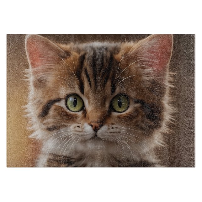 Cute Kitten  Cutting Board (Front)