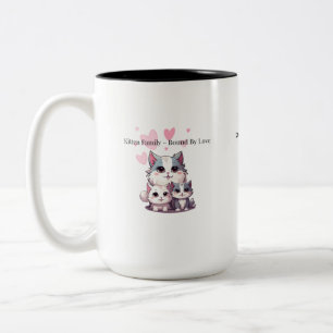 Cute Kitten Family Bound By Love Mug Adorable Cat