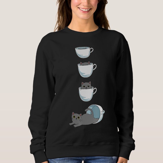 Cute Kitten Funny Gift For Cat Owner Sweatshirt (Front)