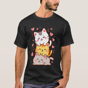 Cute Kitten Funny Kitty Romantic Tee Cats Lover Ka