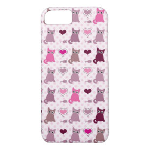 Cute kitten girls pattern iPhone 8/7 case