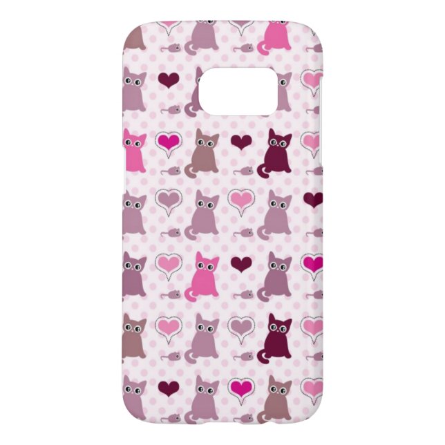Cute kitten girls pattern Case-Mate samsung galaxy case (Back)