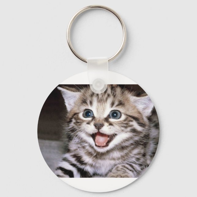 Cute Kitten Key Ring (Front)