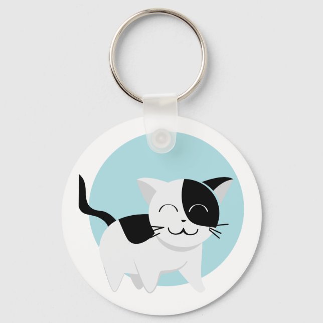 Cute Kitten Key Ring (Front)
