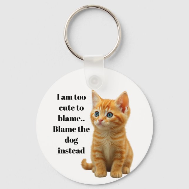 Cute Kitten Keychain (Front)
