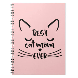 Cute Kitten Kitty Mum Gift Pink Funny Cat Notebook