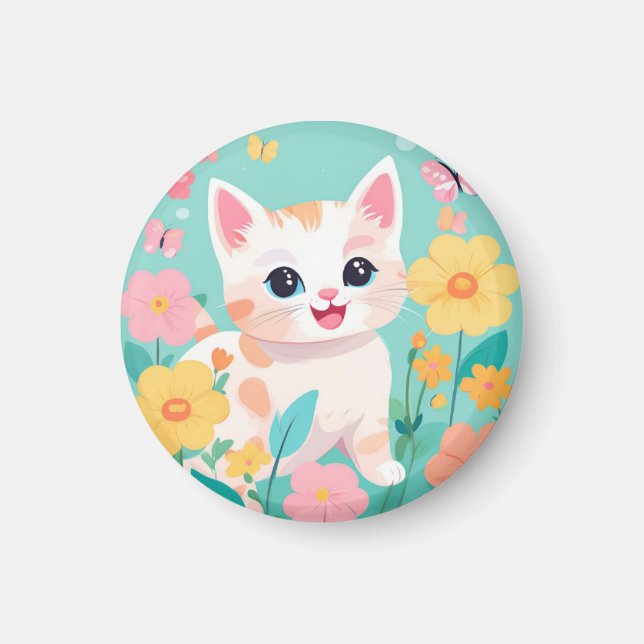 Cute Kitten Magnet (Front)