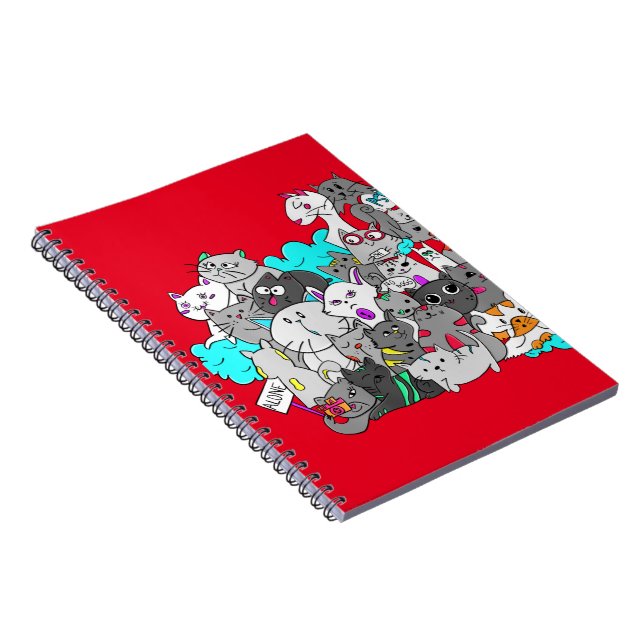 Cute Kitten Mashup Notebook (Right Side)