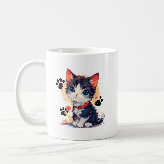 Cute kitten mug (Left)