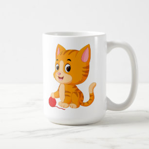Cute Kitten Orange Tabby Tiger Cat Kitty Mum Coffee Mug