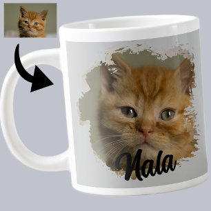 Cute Kitten Photo Cat Lover Grunge Specialty Mug