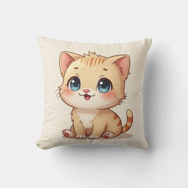 Cute kitten pillow (Front)