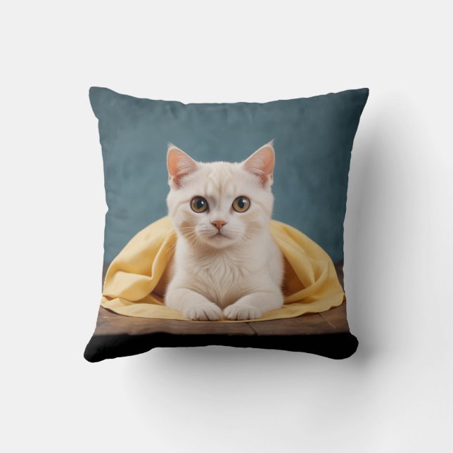 Cute kitten pillow cushion (Back)