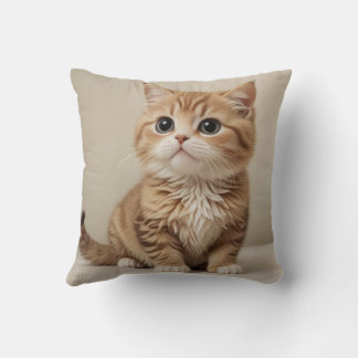 Cute kitten pillow cushion