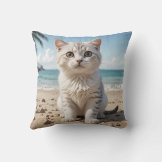 Cute kitten pillow cushion