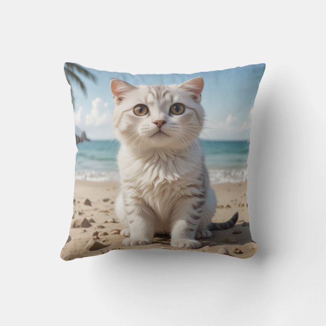 Cute kitten pillow cushion (Back)