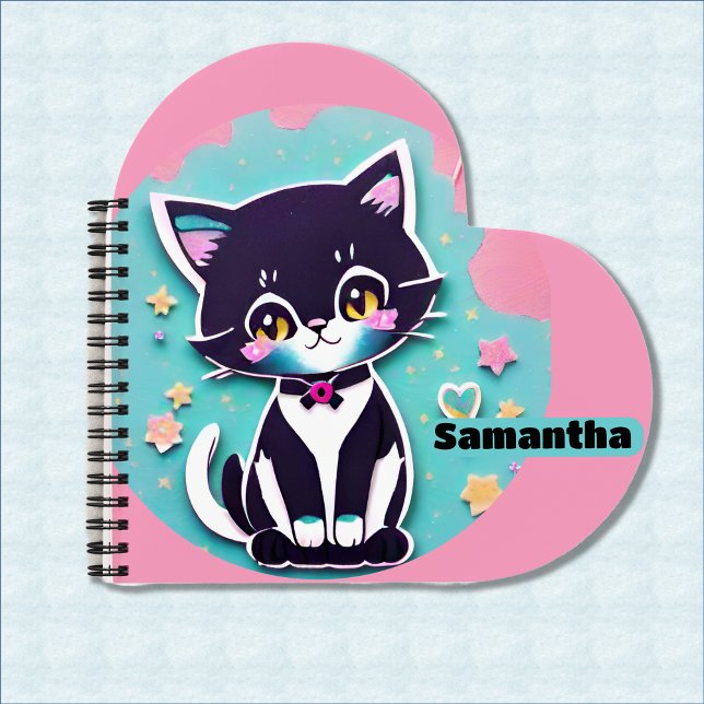 Cute Kitten Pink & Blue Notebook (Creator Uploaded)