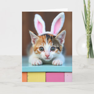 Cute Kitten Portrait Card