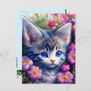 Cute kitten, Postcrossing Postcard