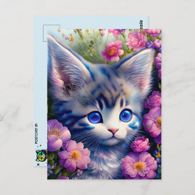 Cute kitten, Postcrossing Postcard (Front/Back)