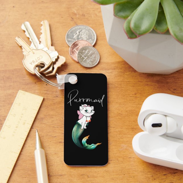 Cute Kitten Purrmaid – Fun Mermaid Cat Design Key Ring (Desk)