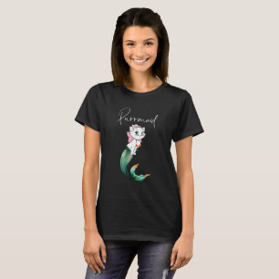 Cute Kitten Purrmaid – Fun Mermaid Cat Design T-Shirt