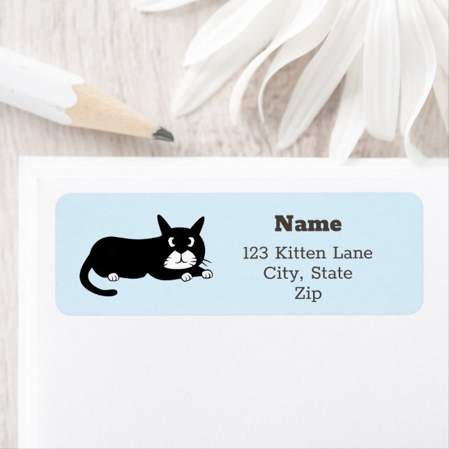 Cute Kitten Return Address Label (Insitu)