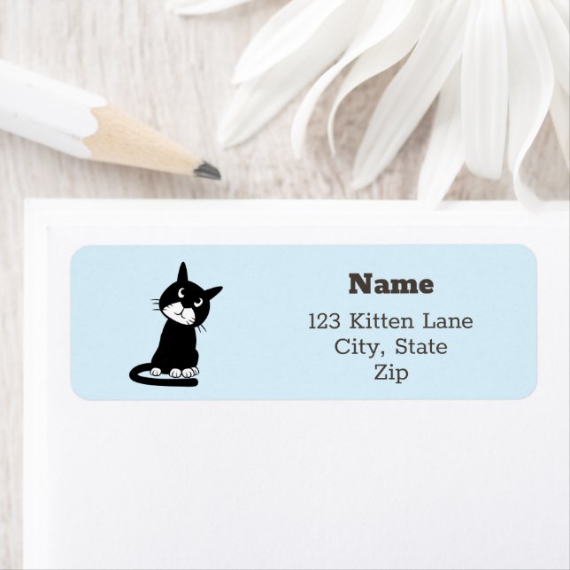 Cute Kitten Return Address Label (Insitu)