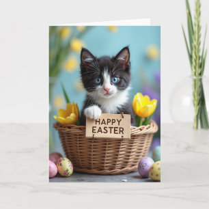 Cute Kitten Spring Holiday Card