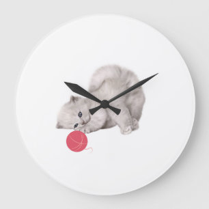 Cute Kitten Wall Clock