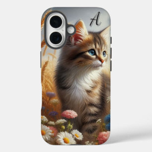 Cute Kitten Watercolor Cat iPhone  iPhone 16 Case