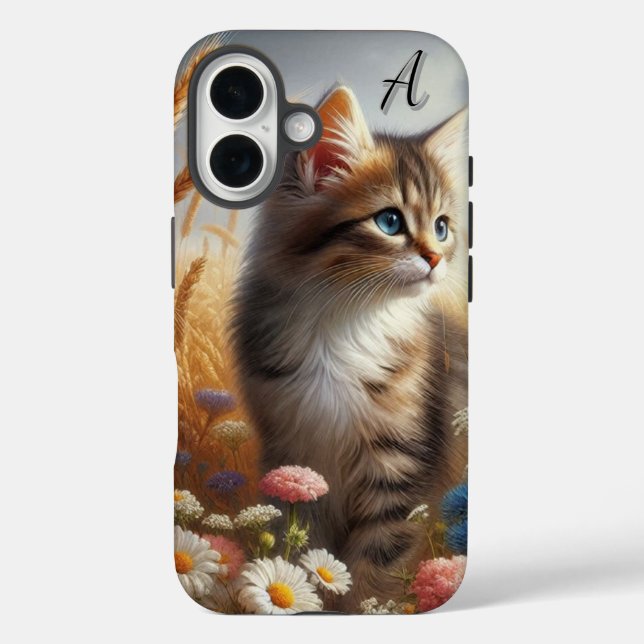 Cute Kitten Watercolor Cat iPhone  Case-Mate iPhone Case (Back)