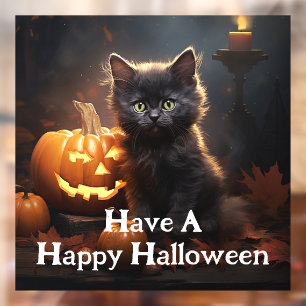 Cute Kitten with Pumpkin