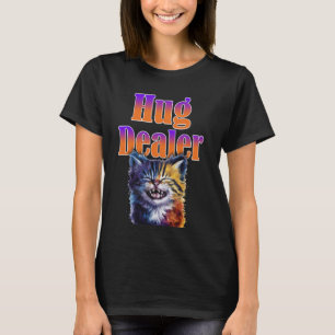 Cute Kitten with Toothy Grin Hug Dealer for Cat Lo T-Shirt