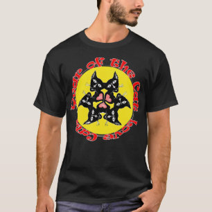 Cute Kittens Cat Lovers Black Cats Mandala T-Shirt