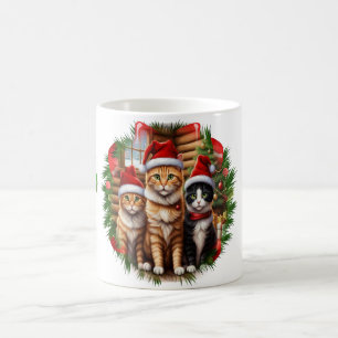 Cute kittens Christmas Mug
