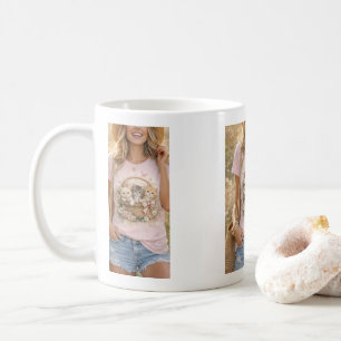 Cute Kittens Floral Graphic Girls  Mug