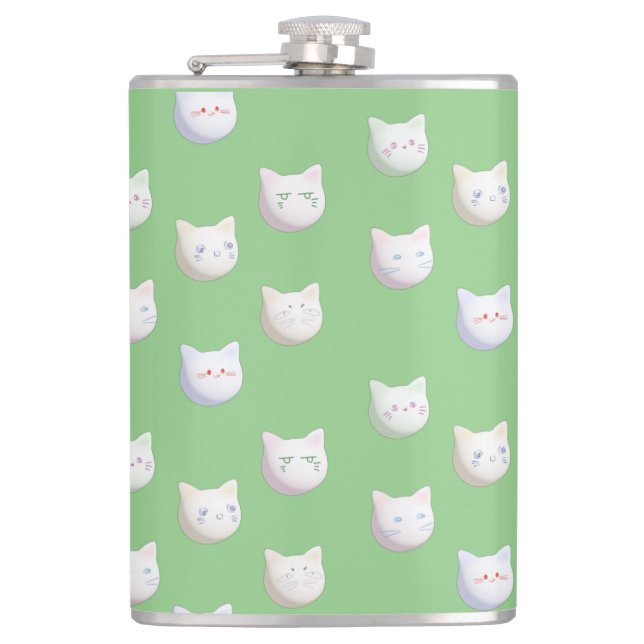 Cute Kittens Hip Flask (Front)