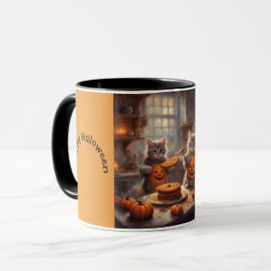 Cute Kittens in Halloween Costumes Bake cookies Mug