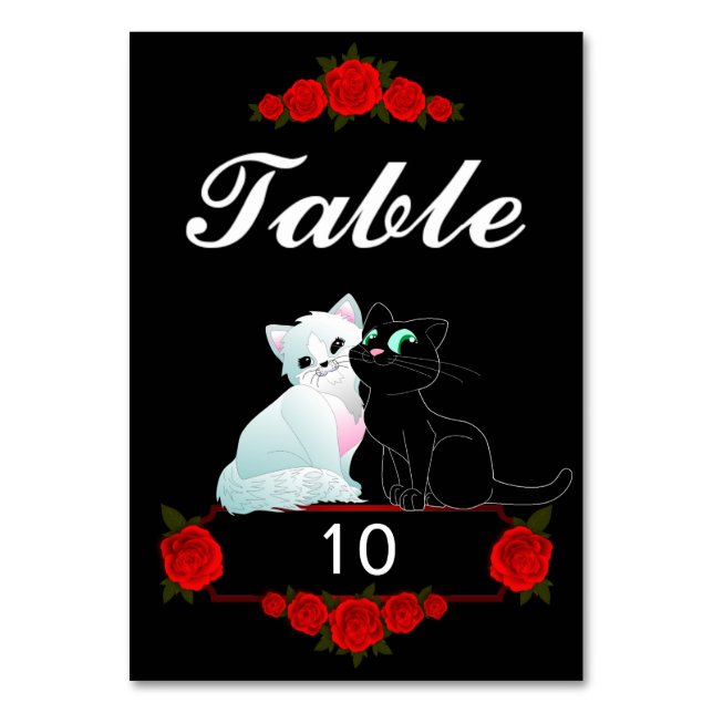 Cute Kittens Table Number (Front)
