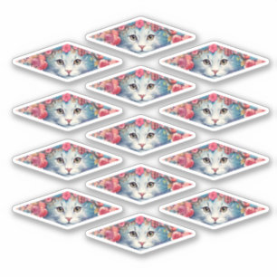 Cute kittens with flowers